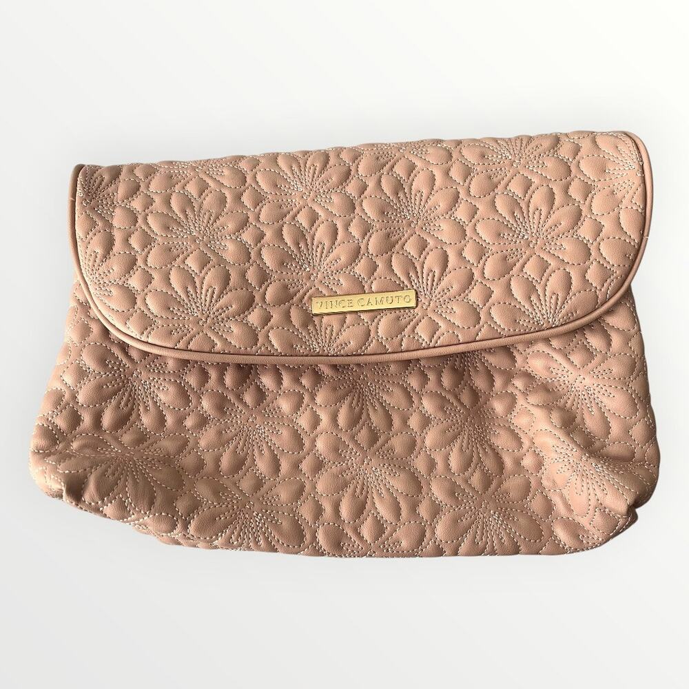 Vince Camuto Pink Quilted Travel Case